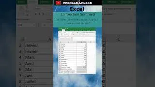 Miniature : Faire une Somme avec Excel (shortsXL0005)