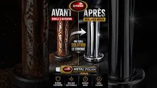 Miniature : Comment transformer un métal oxydé en finition miroir ? Pour chrome, inox, alu, cuivre... #auto