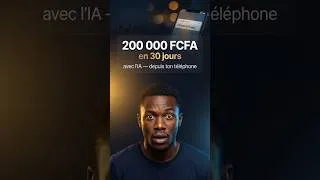 Miniature : 💰 200 000 FCFA/mois avec l'IA en Afrique — La méthode que personne ne t'a montrée (30 jours)