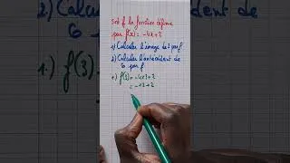 Miniature : Calculer une image et un antécédent par la fonction f