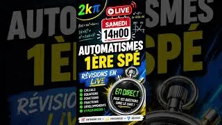Miniature : 🔴 LIVE MATHS – AUTOMATISMES 1ÈRE SPÉ 🔴 #Automatismes  #maths #premierespe