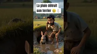 Miniature : Le lapin et la pluie 🌧️🐇… une histoire émouvante #lapin #histoire #triste