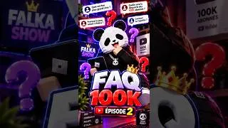 Miniature : 🚨 FAQ AVANT LES 100K ABONNÉS… episode 2😱 #roblox #faq #stealanegg #gaming