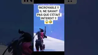 Miniature : Incroyable !! Il ne savait pas que c'était interdit !!😱🤣 #fortnitefun #fortnitefunnymoments