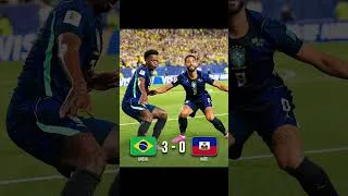 Miniature : 🚨Le Brésil s’impose 3-0 face à Haïti grâce à un 𝗗𝗢𝗨𝗕𝗟𝗘́ de Cunha et un but de Vinicius !