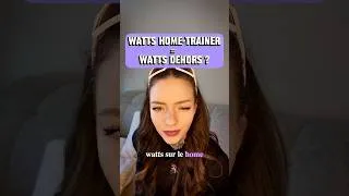 Miniature : WATTS Home-trainer vs WATTS vélo extérieur (pareil ou pas?)