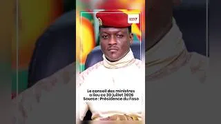 Miniature : Le Capitaine Ibrahim Traoré préside le Conseil des ministres ce 30 juillet 2026
