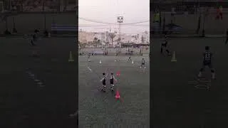 Miniature : U10 passing receiving coordination and agility drill #soccer #futbol #futebol #sepakbola #u10 #u8