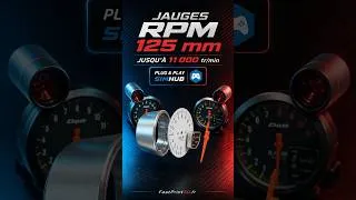 Miniature : Toutes sur nos jauges RPM 125mm avec Gameplay & Showcase