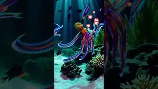Miniature : Le Poulpe Arc-en-Ciel : Une Danse Hypnotique Sous la Mer