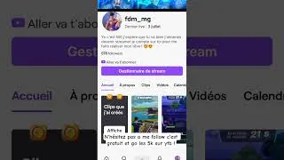 Miniature : Go les 1k #shorts #foryou #foryoupage #twitch