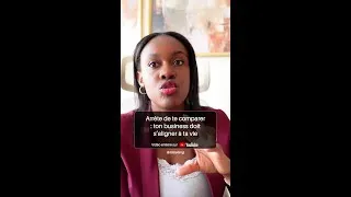 Miniature : Arrête de te comparer, ton business doit s'aligner à ta vie #shorts