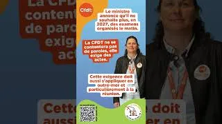 Miniature : Les examens le matin : La CFDT a été entendue par le ministre #education #examen #chaleur