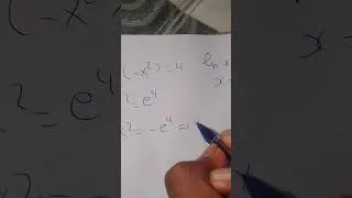 Miniature : ln(-x²)=4 comment la résoudre ?