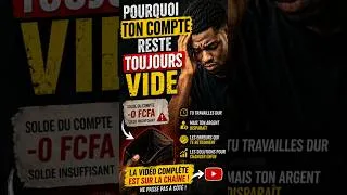 Miniature : POURQUOI TON COMPTE RESTE TOUJOURS VIDE
