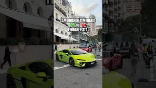 Miniature : New Lamborghini Temerario VS Ferrari Pista qui date un peu plus ? 🔥 #voitures #monaco #supercars