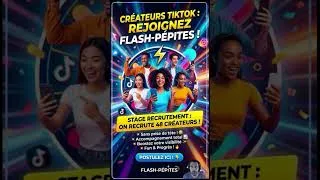 Miniature : On recrute 48 créateurs TikTok ! 🔥 (Flash-Pépites)