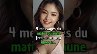 Miniature : 4 Messages du Matin qu'aune Femme Ne Peux ignorer