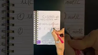 Miniature : Incertitude type au bac #physiquechimie #terminale #bac