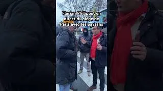 Miniature : Florian Philippot en direct du siège de Paris avec les paysans ! FREXIT !