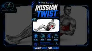Miniature : Russian Twist : le meilleur exercice pour des obliques en feu 🔥 #abdos #sports #motivation #fitness