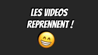 Miniature : Les vidéos reprennent !