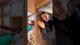 Miniature : La petite astuce du jours pour fixer ton rideau de douche au mur… les boutons pressions !🌈🚐🩷