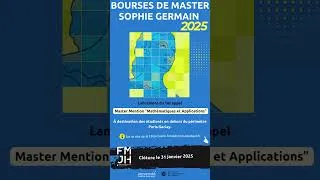 Miniature : Bourses Master Sophie Germain et Phd Track 2025