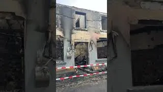 Miniature : Voici ce qu il reste du restaurant la Cascade à Loverval, après l’incendie.