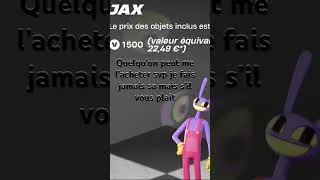Miniature : SVP #fortnitefr #fortnitegame #jax #jaxdigitalcircus #skin