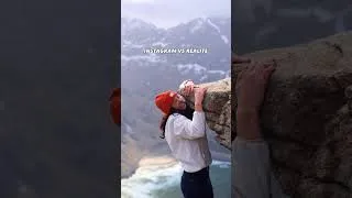 Miniature : Elle est tombés ! 😱 #lofoten #norvege #ryten #spot #shorts #trend #dangereux #montagne #chute