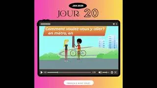Miniature : Day 20/30 Challenge to learn French in 30 days #challenge #30daychallenge #frenchwithsouzi #french