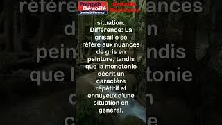 Miniature : Grisaille et Monotonie (Quelle Diff.) #shorts