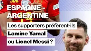 Miniature : Mondial 2026 : les supporters préfèrent-ils Lamine Yamal ou Lionel Messi ? • FRANCE 24
