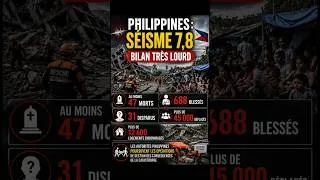 Miniature : Philippines : les conséquences d’un puissant séisme #Shorts #info #news #géopolitique
