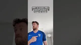 Miniature : POV : tu essaies d’être productif pendant la Coupe du monde