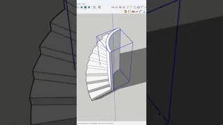 Miniature : creer un escalier arrondi, tournant avec Sketchup #architectureinterieure #design #renovation