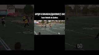Miniature : 1️⃣ 💥 Placage MONSTRE sur le Running Back | Fred WattsWatts #94 vs Rebelle de Québec (LFQ9 2023)