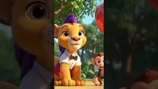 Miniature : French ! Simba and the Baby Monkey’s Balloon”#kidsvideo#shorts#shortsfeed #trending#viral#viralvideo