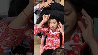 Miniature : Traditional culture of a Hmong tribe #china #hairstyle #hair #hats #wigs #chinatiktok