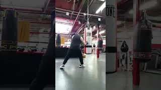 Miniature : 4X Slow Motion Boxing HeavyBag Workout in a Old School Gym #boxing #boxingtraining