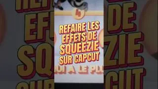 Miniature : Je refais l'effet de SQUEEZIE en 60 secondes !  #capcut
