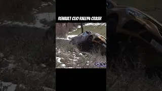 Miniature : #renaultclio #rallycar #crash #rally #snow #france #automobile