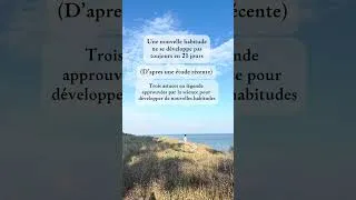 Miniature : Nouvelles habitudes ? Les 21 jours sont un mythe