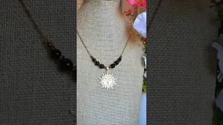 Miniature : COLLIER ÉCLIPSE ☀️ OBSIDIENNES ET ONYX
