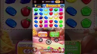 Miniature : 50€ de Gains sur Sweet Bonanza Machine à sous mobile Pragmatic Play #mobile #casino #pragmaticplay