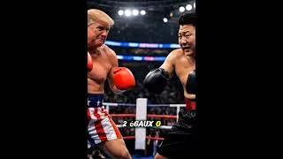 Miniature : Trump vs Kim Jong Un : Qui gagne par KO ? 💥 #trump #kimjongun #boxing