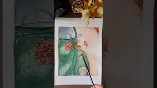 Miniature : 🎨 Retro Parisian Afternoon #WatercolorArt #watercolor #vintage #paris