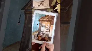 Miniature : Painting a Parisian Bakery in Watercolor #watercolorart #painting #tutorial