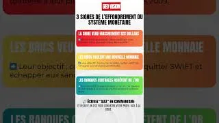 Miniature : 3 signes que le système monétaire va s'effondrer (très bientôt)